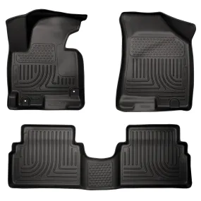 2011-2013 Kia Sportage Front & 2nd Seat Floor Liners - Black