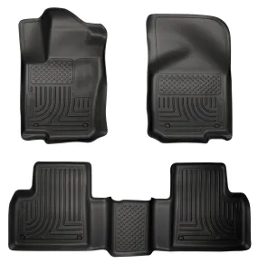 2012-2014 Mercedes Benz GL350, GL450, ML350 Front & 2nd Seat Floor Liners - Black