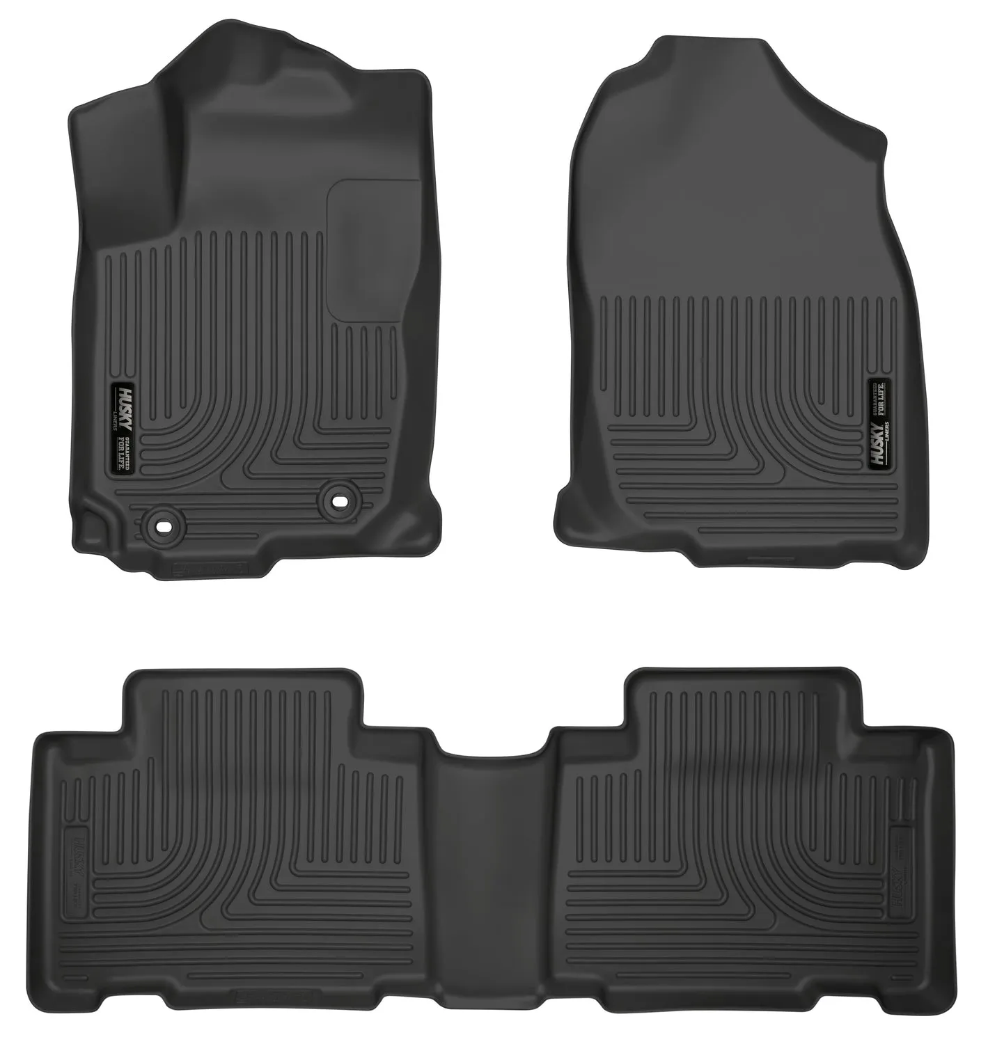 2013-2015 Toyota RAV4 Front & 2nd Seat Floor Liners - Black