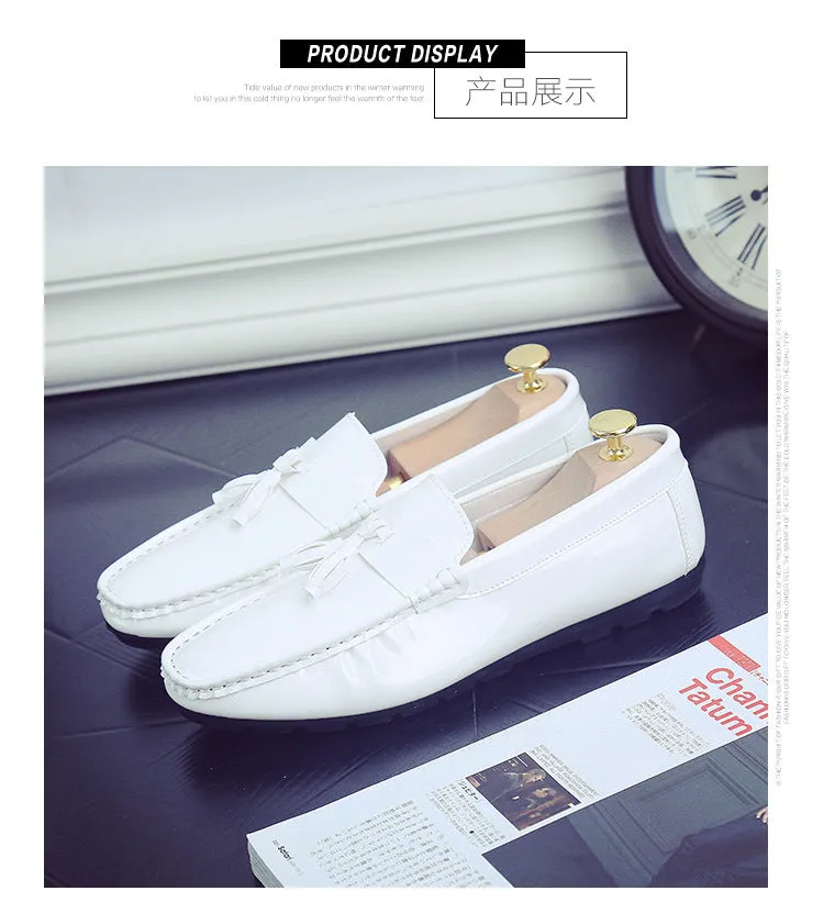 2020 new men's driving peas shoes white lazy casual shoes breathable men's shoes single shoes wholesale generation