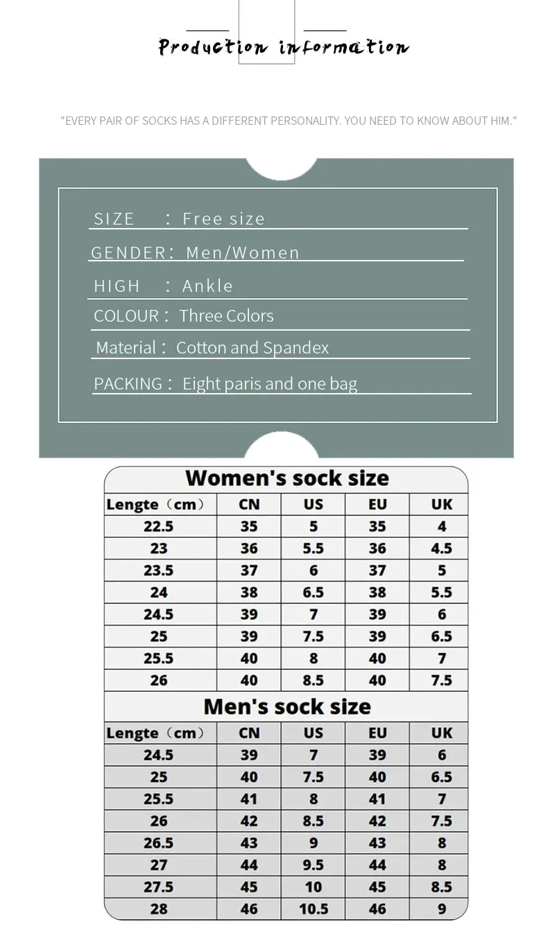 8 Pairs Women/Men Boat Socks Invisible Low Cut Silicone Non-slip Summer No-show Ankle Socks Solid Color Casual Breathable