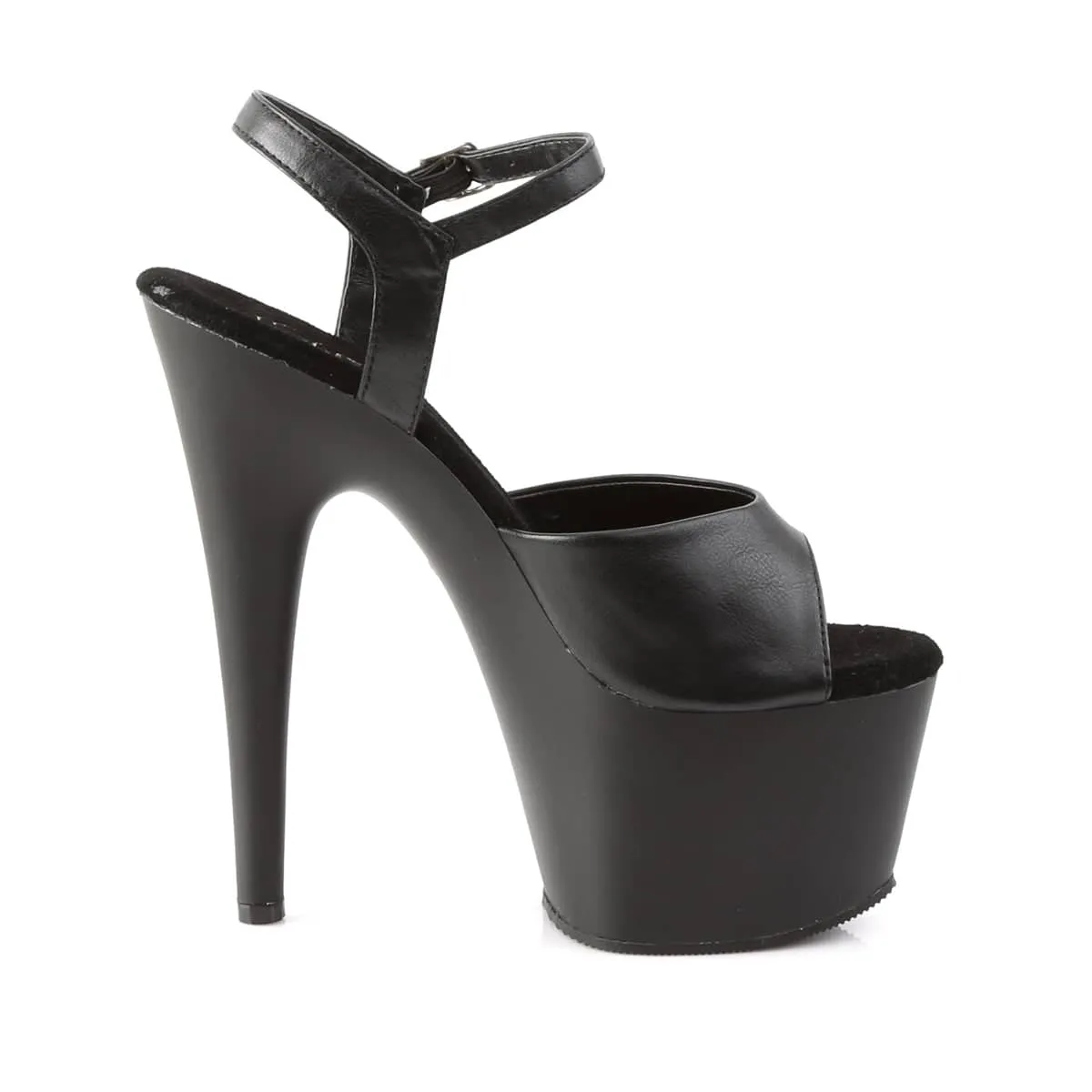 ADORE-709 Black Ankle Peep Toe High Heel