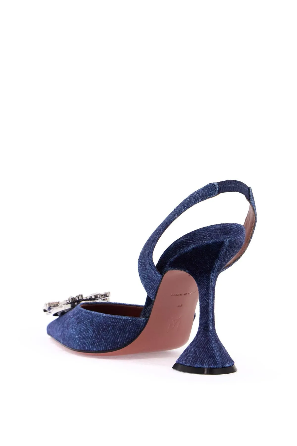 Amina Muaddi Velvet Slingback Beg