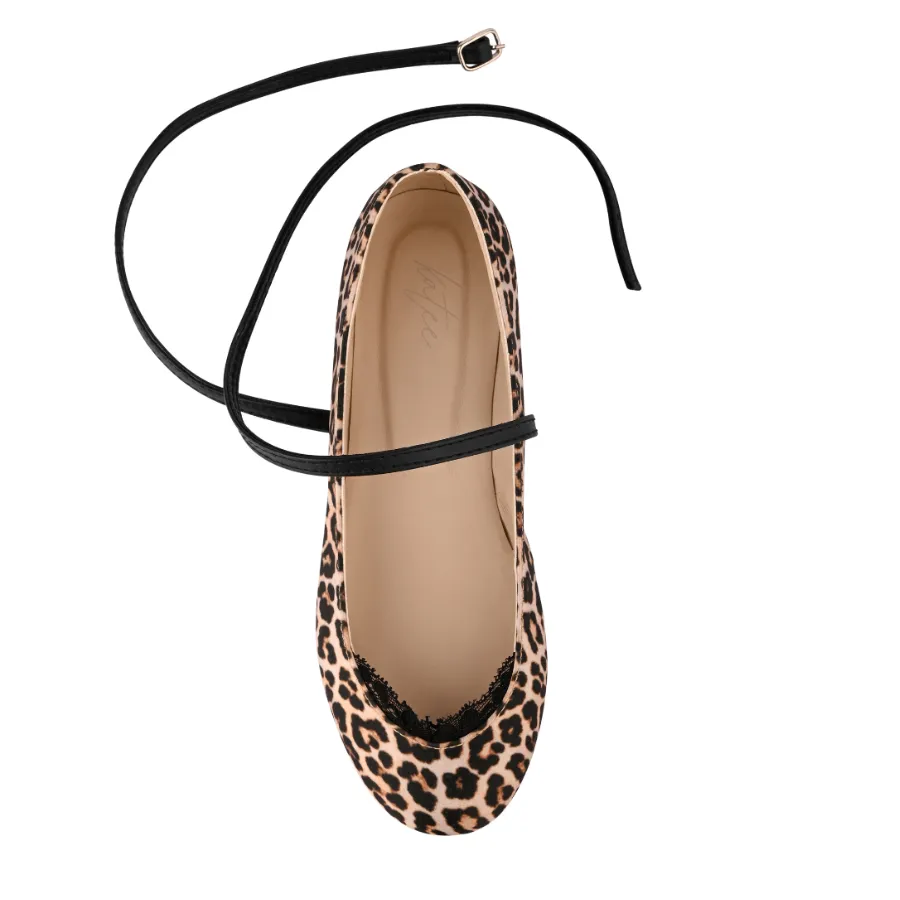 AMORIO MINI LEOPARD FLATS