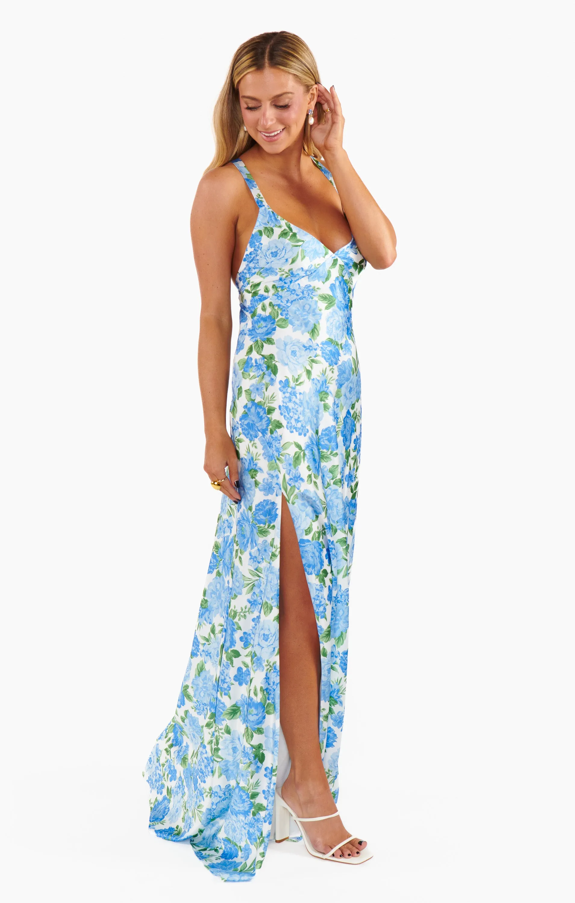 Anderson Maxi Dress ~ Cottage Floral Blue