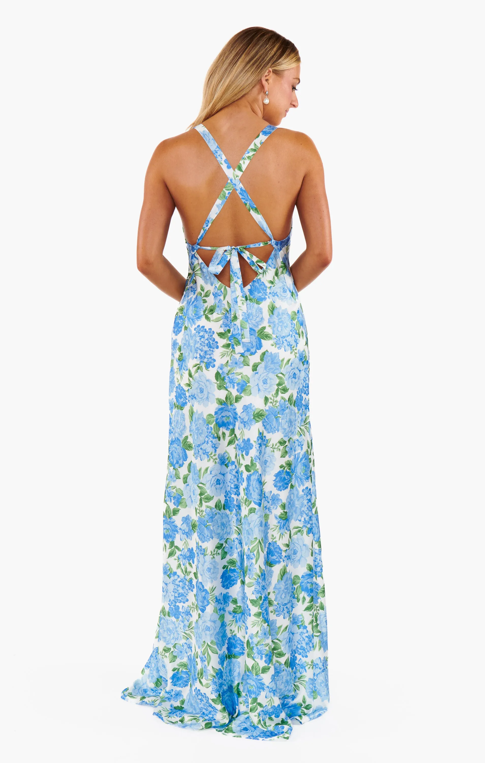 Anderson Maxi Dress ~ Cottage Floral Blue