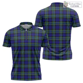 Arbuthnot Modern Tartan Zipper Polo Shirt