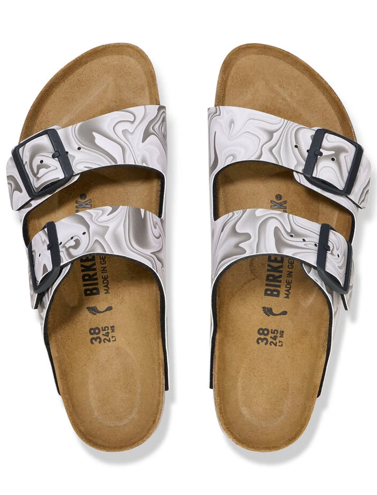 Arizona Birko-Floor Sandal, Marble