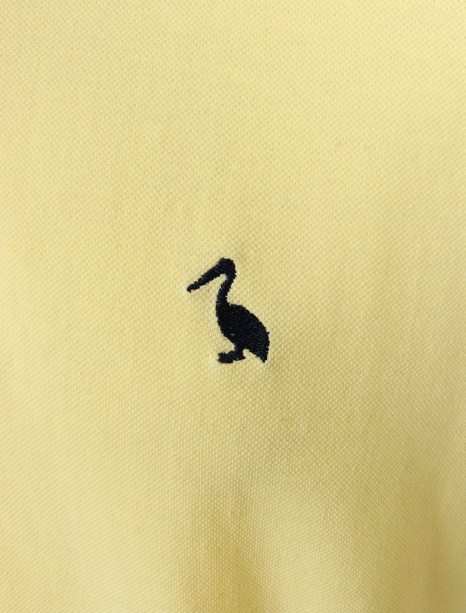 Baser Cotton Pique Polo Shirt In Pale Yellow - South Shore