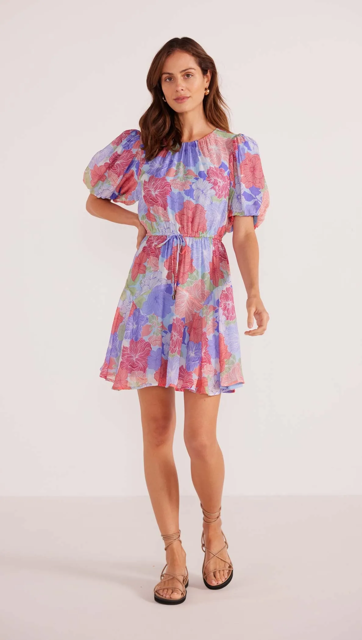 Belle Puff Sleeve Mini Dress