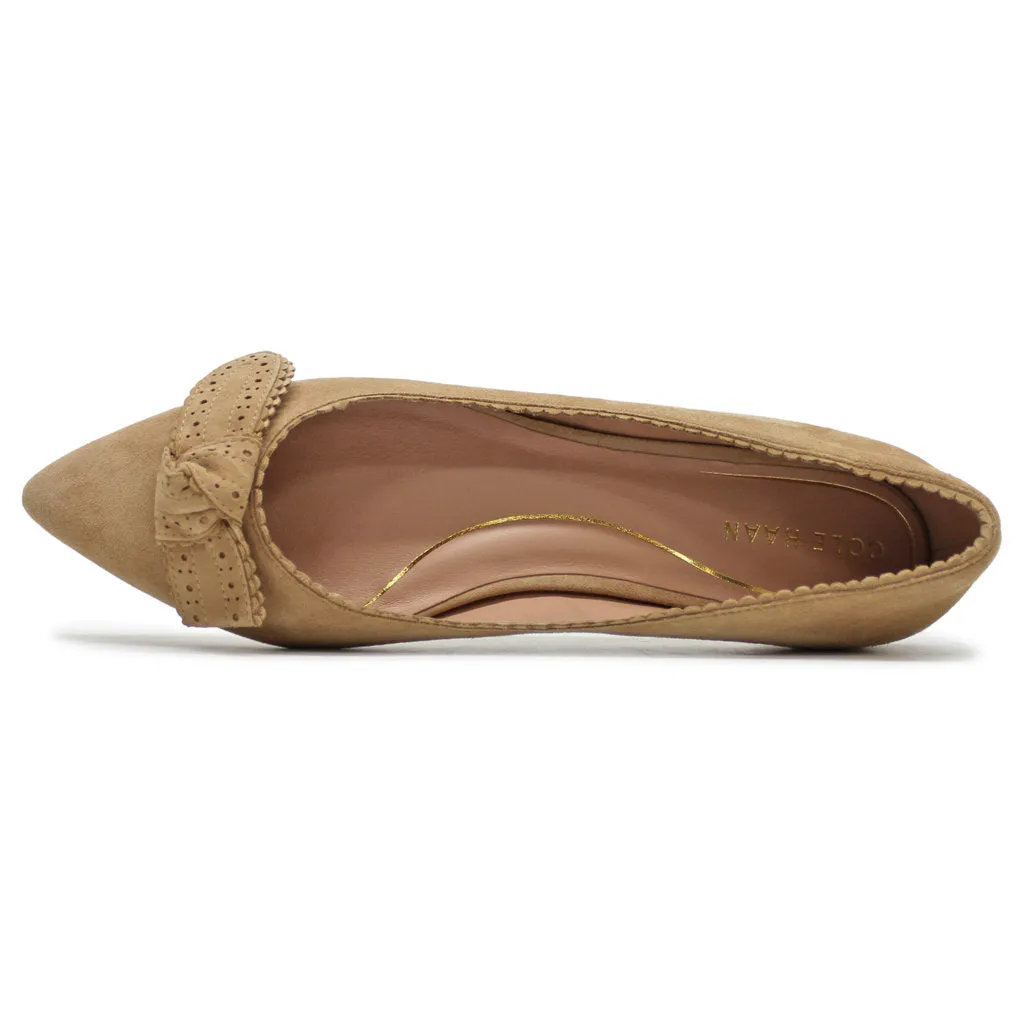 Bellport Bow Skimmer Suede Women's Flats Shoes