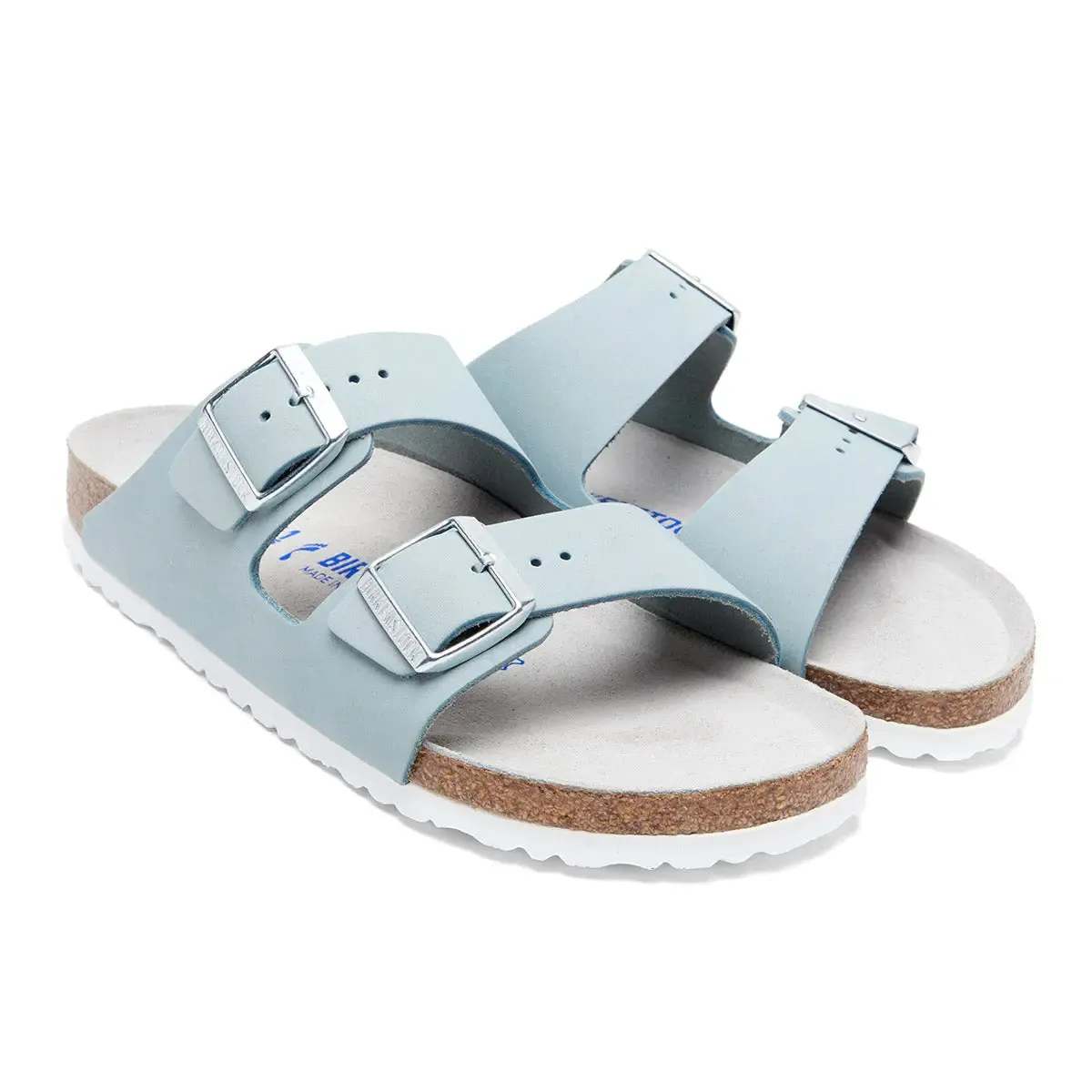 Birkenstock Arizona Soft Footbed Nubuck Leather Sandals