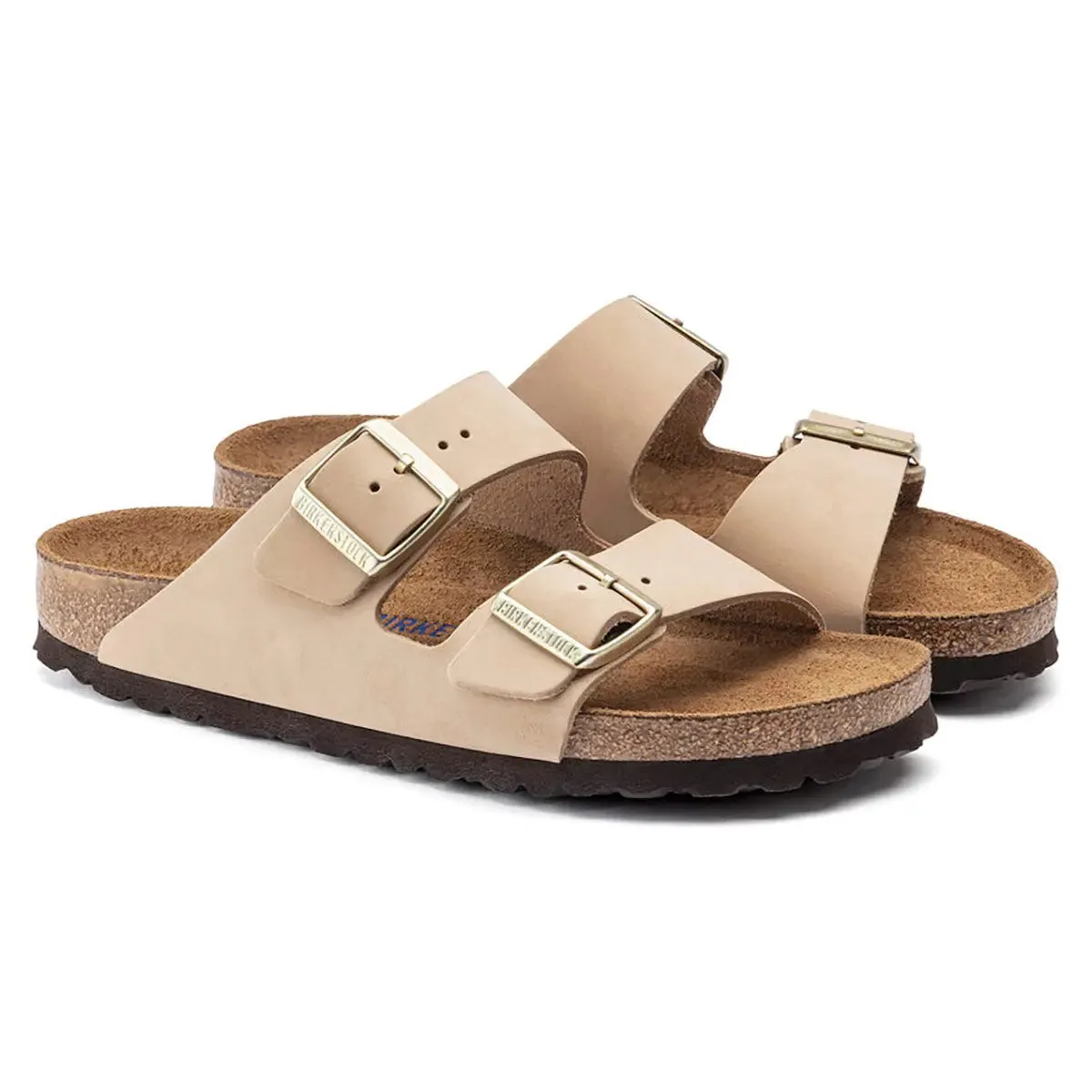 Birkenstock Arizona Soft Footbed Nubuck Leather Sandals