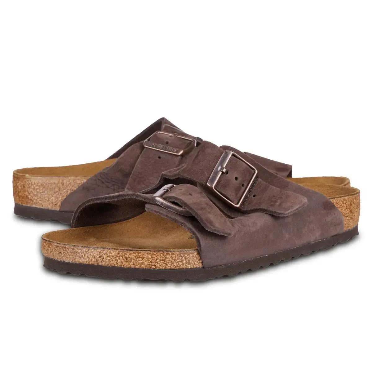 Birkenstock Arizona Soft Footbed Nubuck Leather Sandals