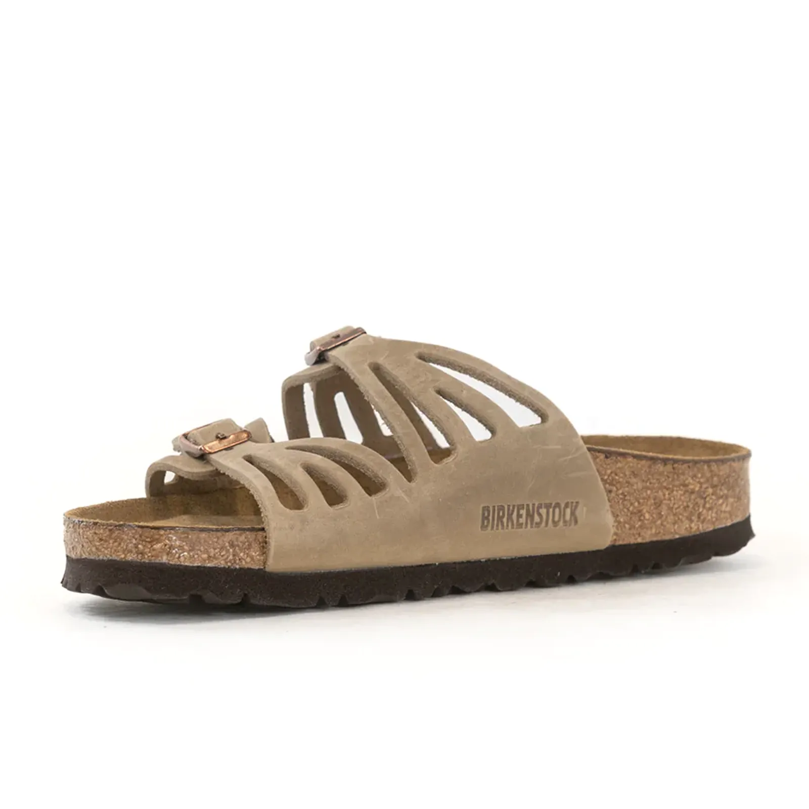 Birkenstock Granada Soft Footbed Narrow Slide Sandal (Women) - Tobacco Oiled Leather