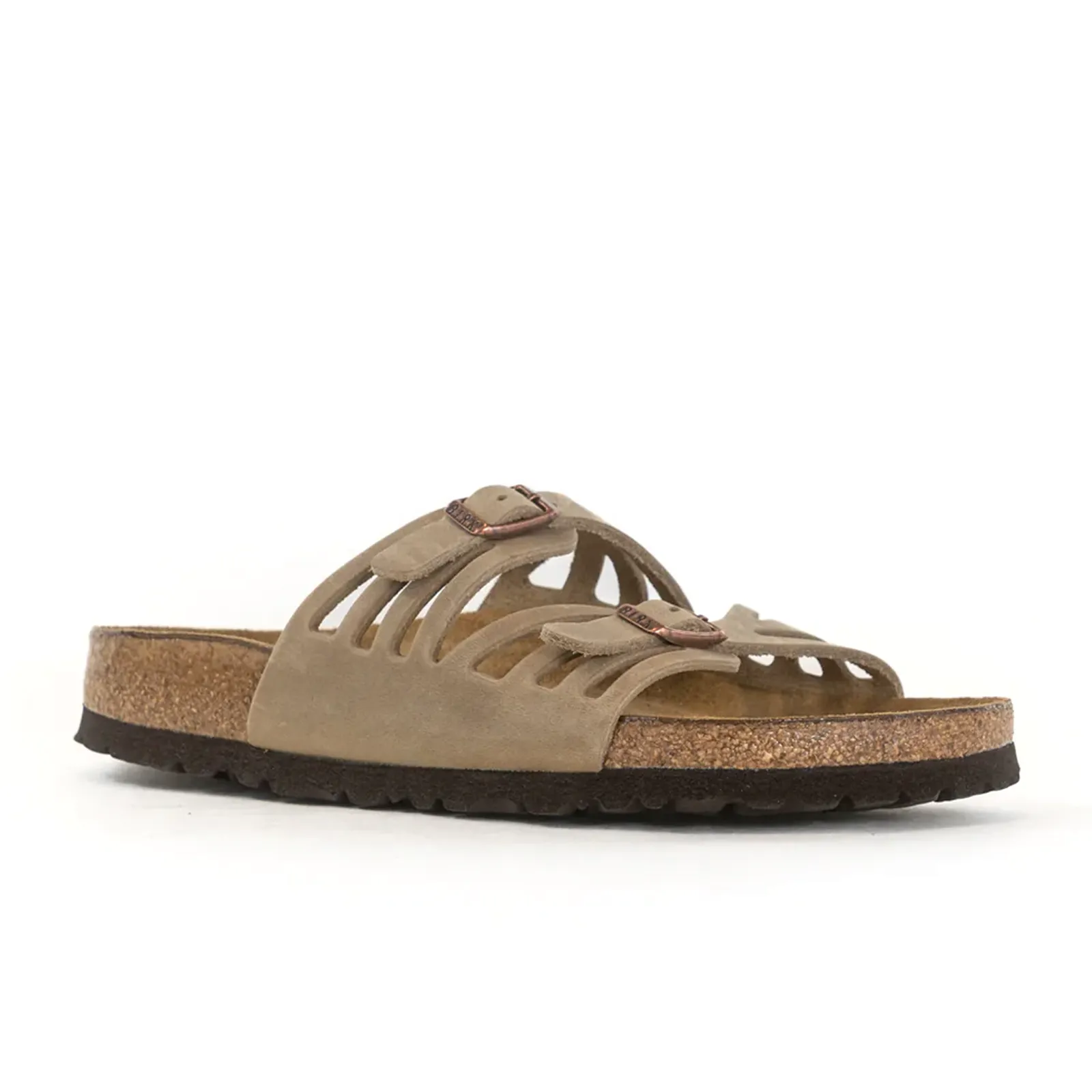 Birkenstock Granada Soft Footbed Narrow Slide Sandal (Women) - Tobacco Oiled Leather