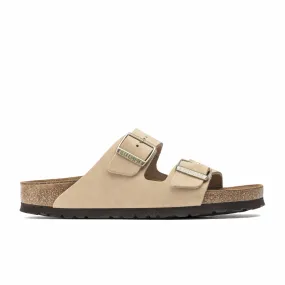 Birkenstock Women's Arizona Soft Footbed Nubuck Leather (Sandcastle)