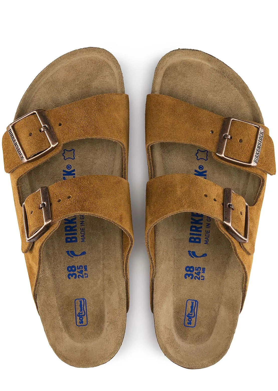 Birkenstock Women's Arizona Soft Footbed Suede Narrow Sandals