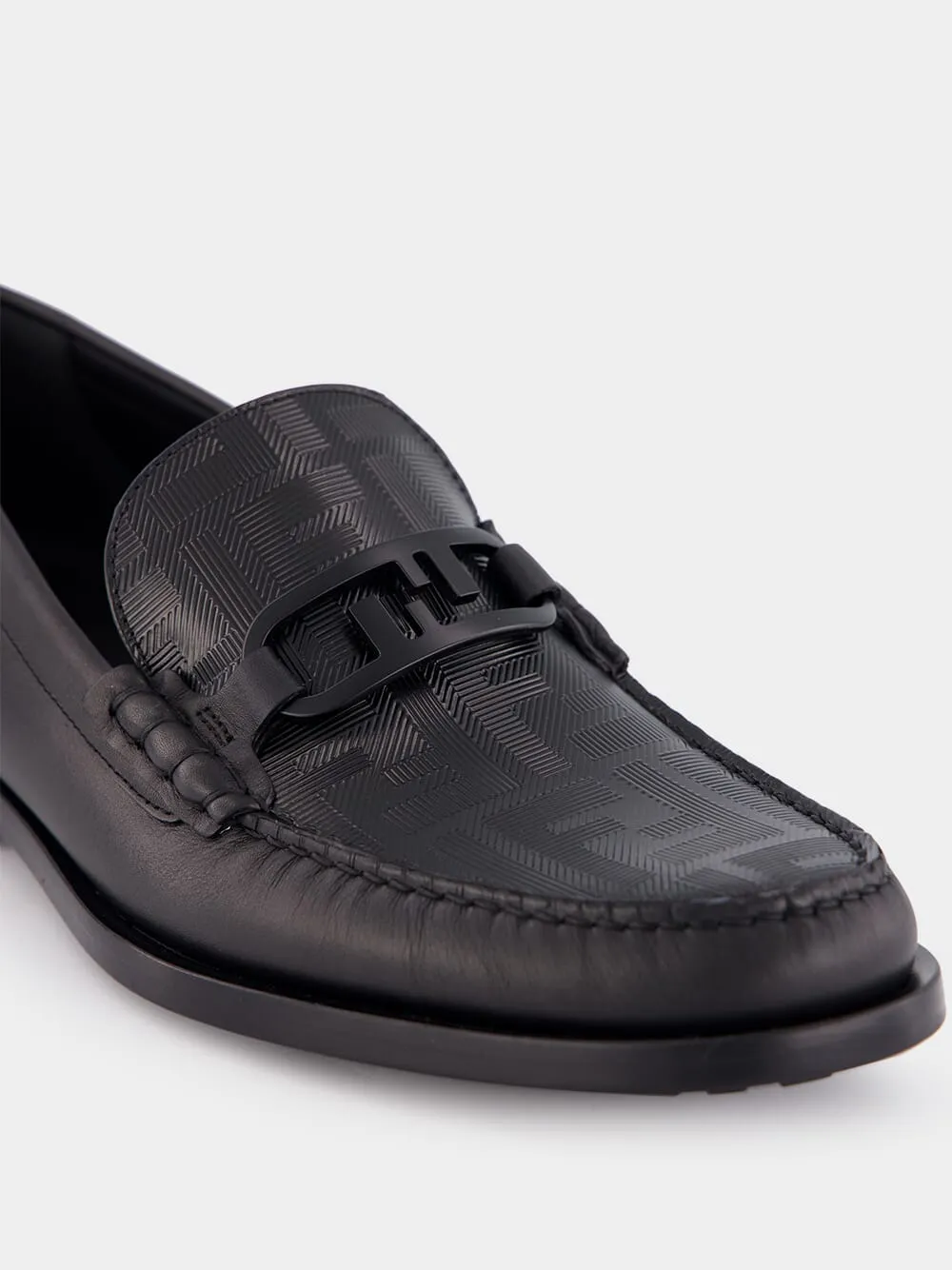 Black Fendi O’Lock Loafers