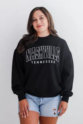 Black Nashville Tennessee Sweatshirt