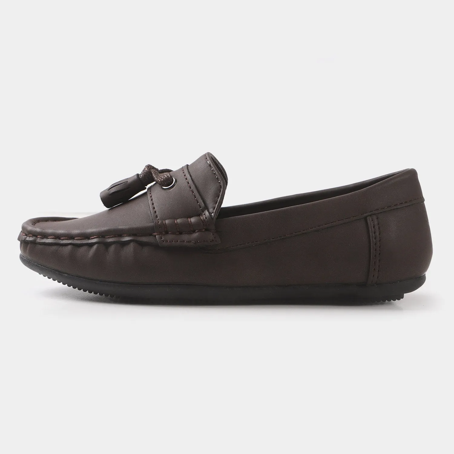 Boys loafers 202109-4 - COFFEE