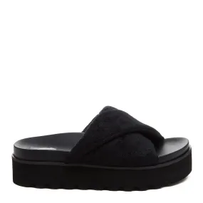 Breeze Black Slide Sandals