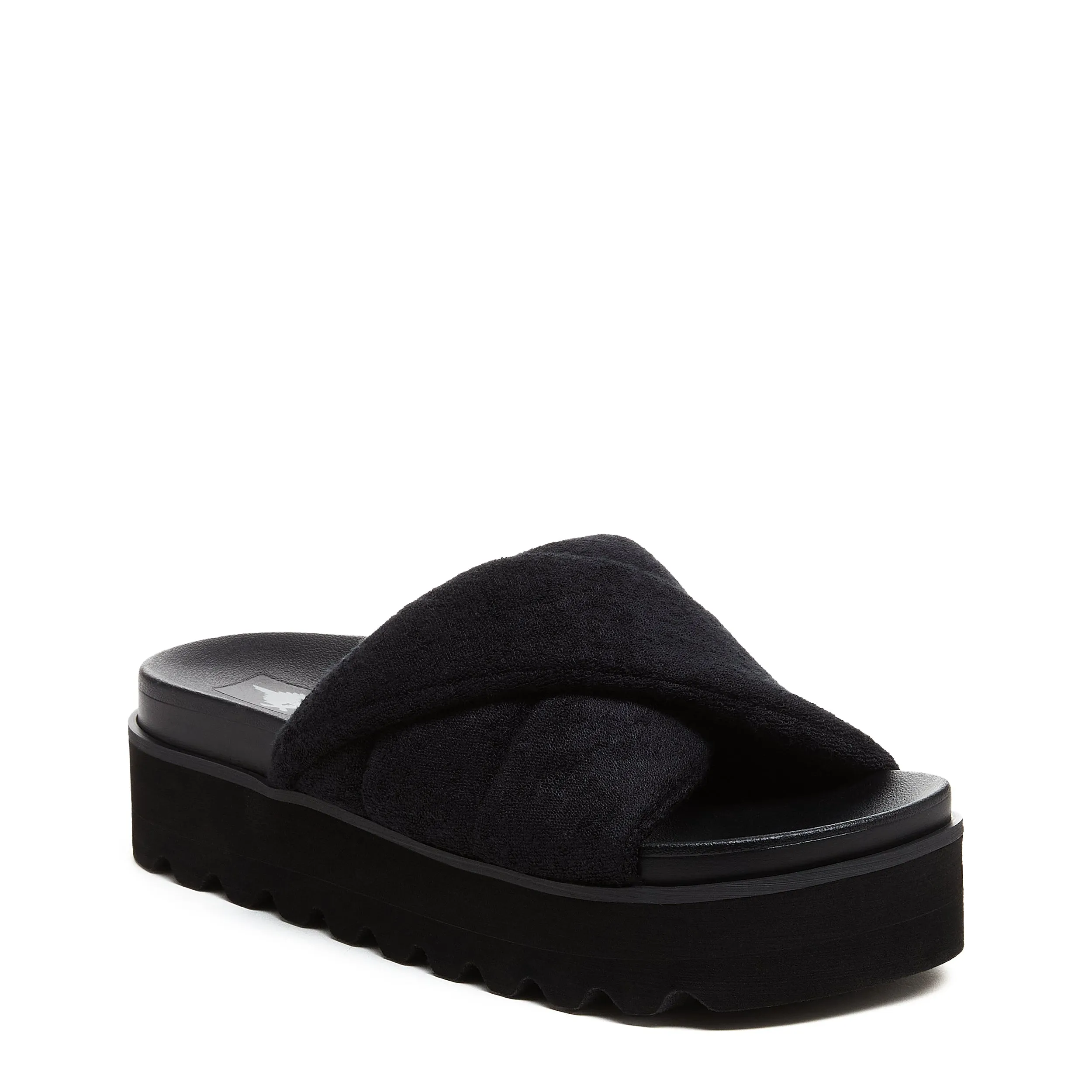 Breeze Black Slide Sandals