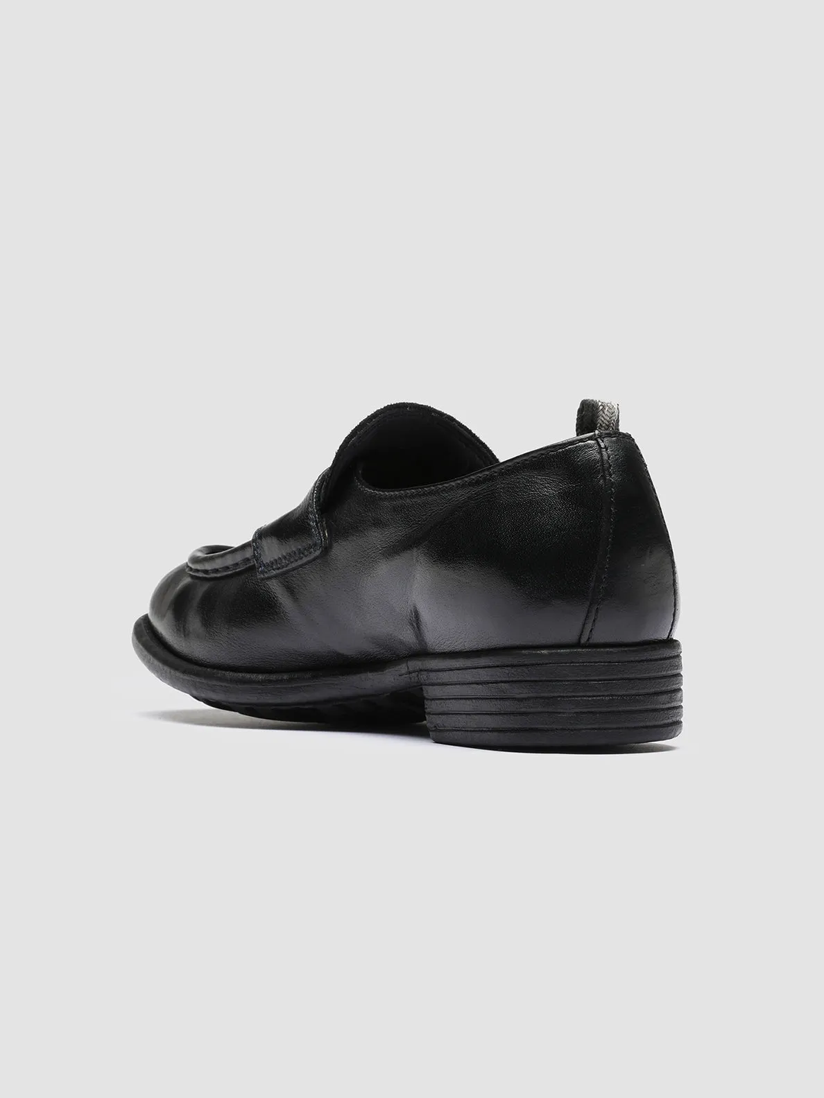 CALIXTE 020 - Black Leather Loafers