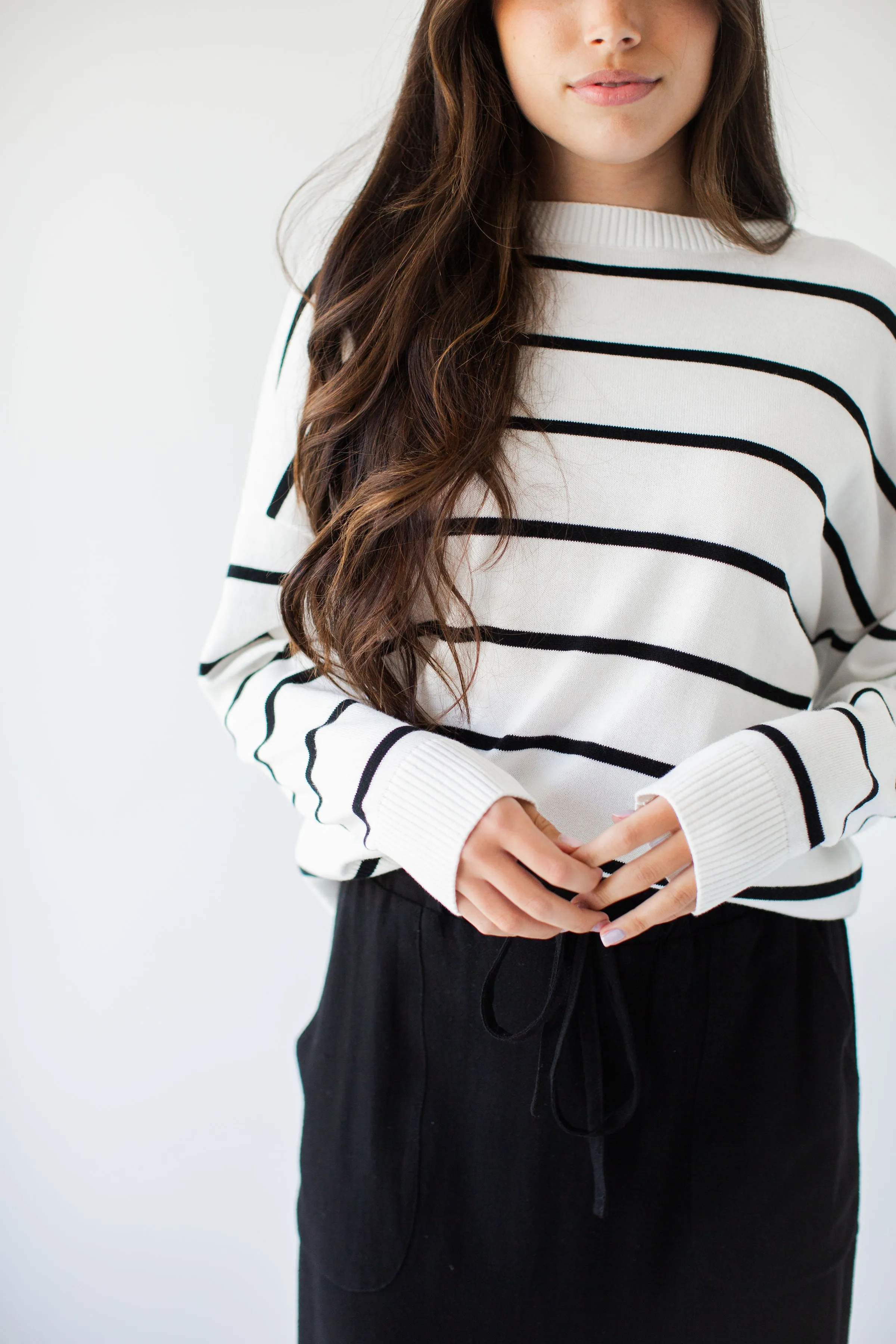 'Camden' Classic Stripe Cotton Sweater