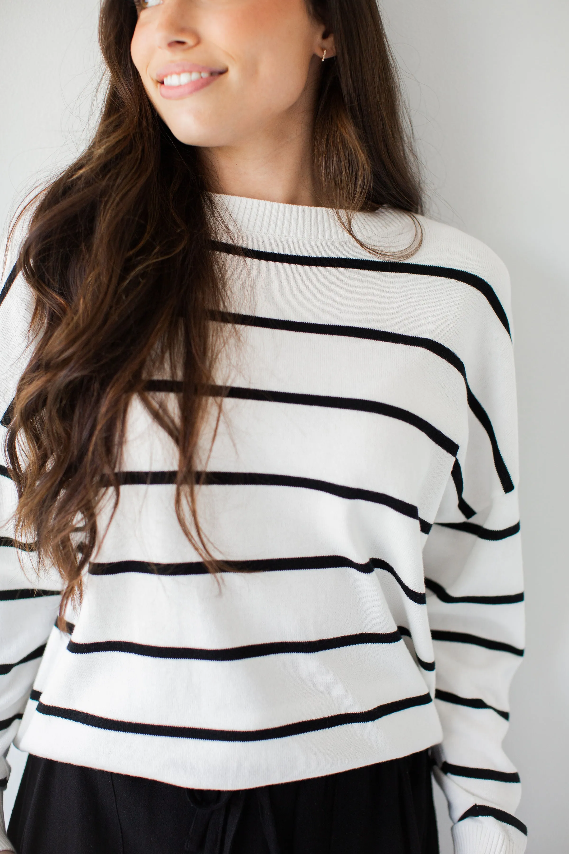 'Camden' Classic Stripe Cotton Sweater