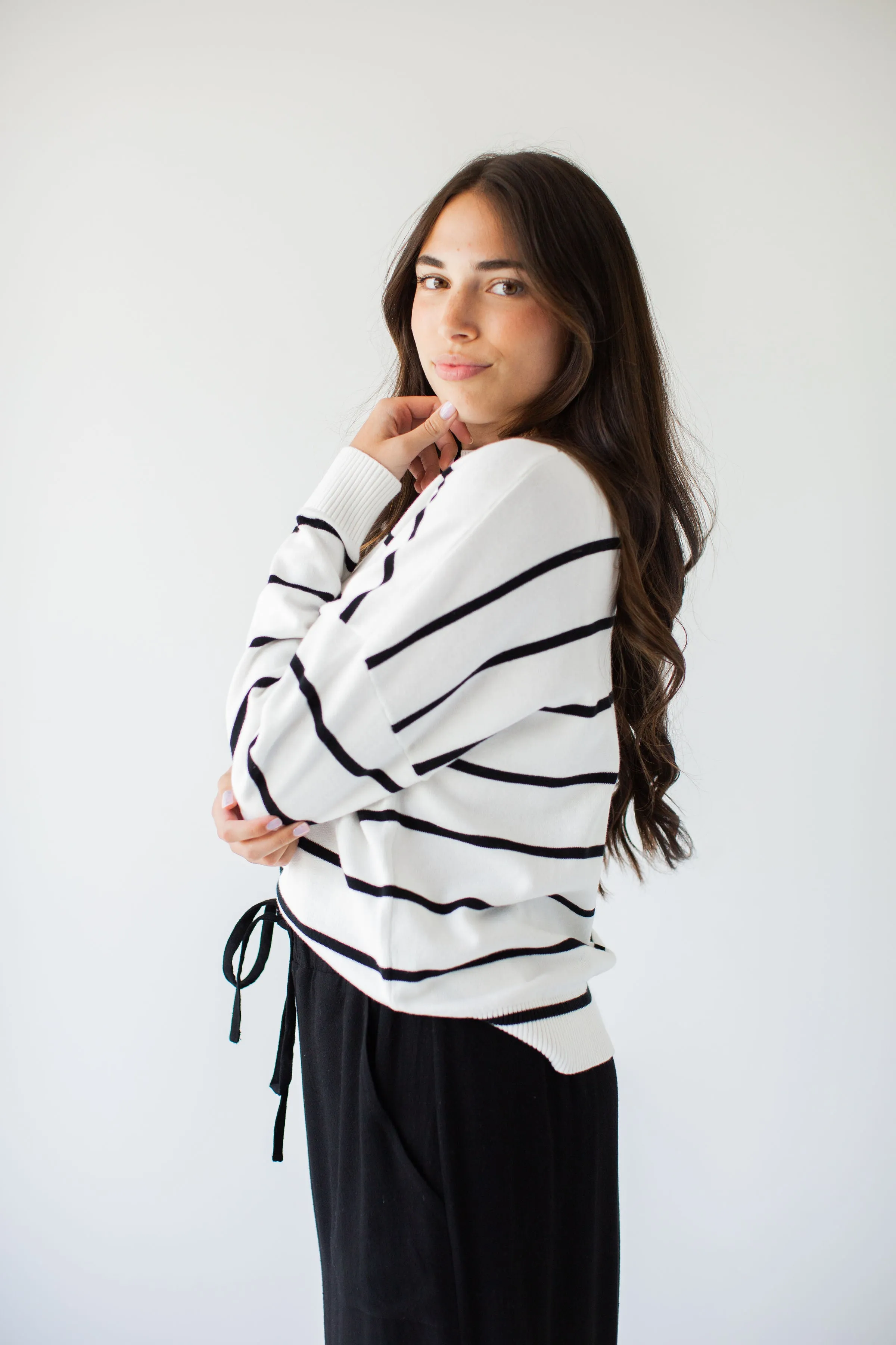 'Camden' Classic Stripe Cotton Sweater