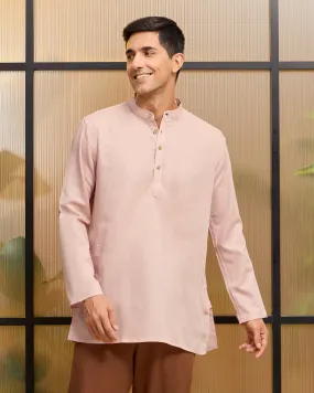 Carnation Linen Kurta