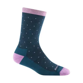 Darn Tough Vermont Women's Pin Drop Crew Lightweight Lifestyle Sock - Dark Teal