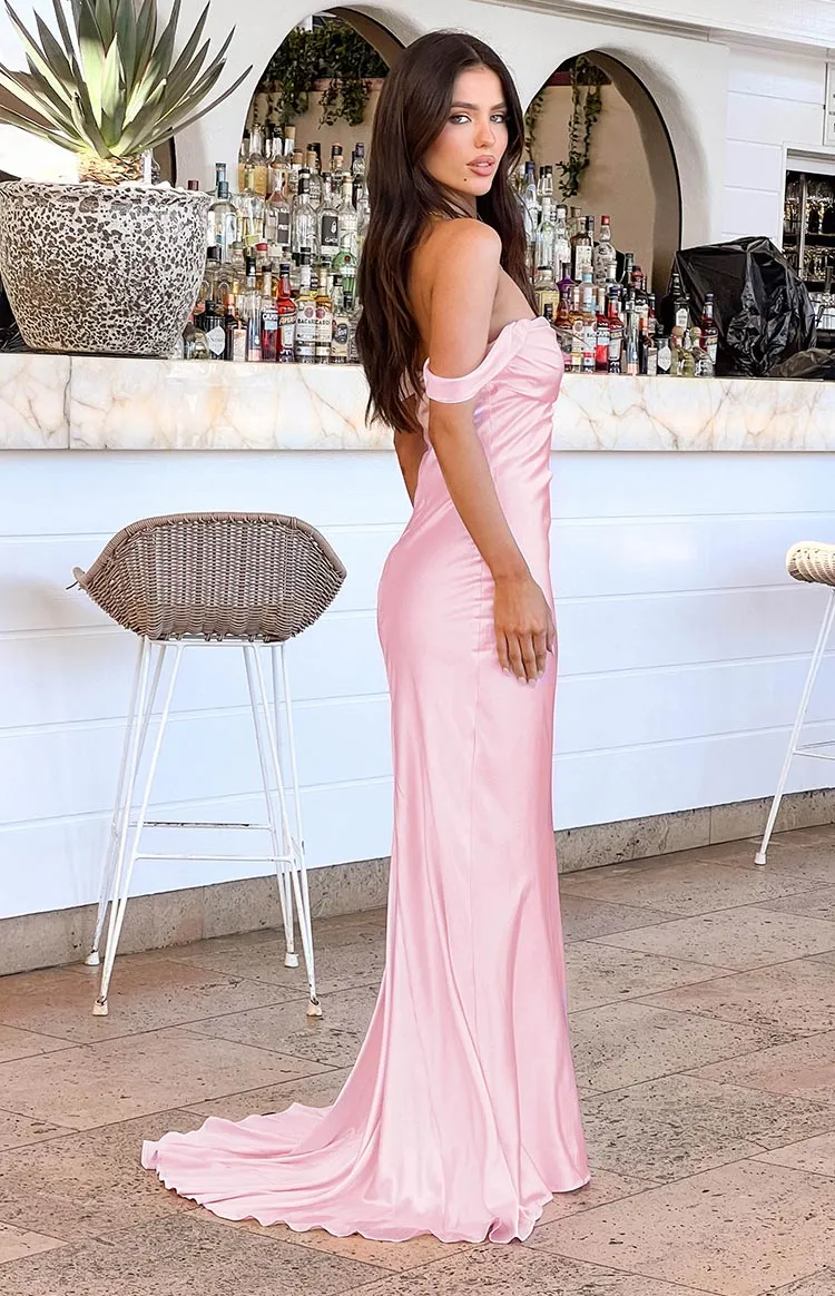 Delanie Pink Maxi Dress