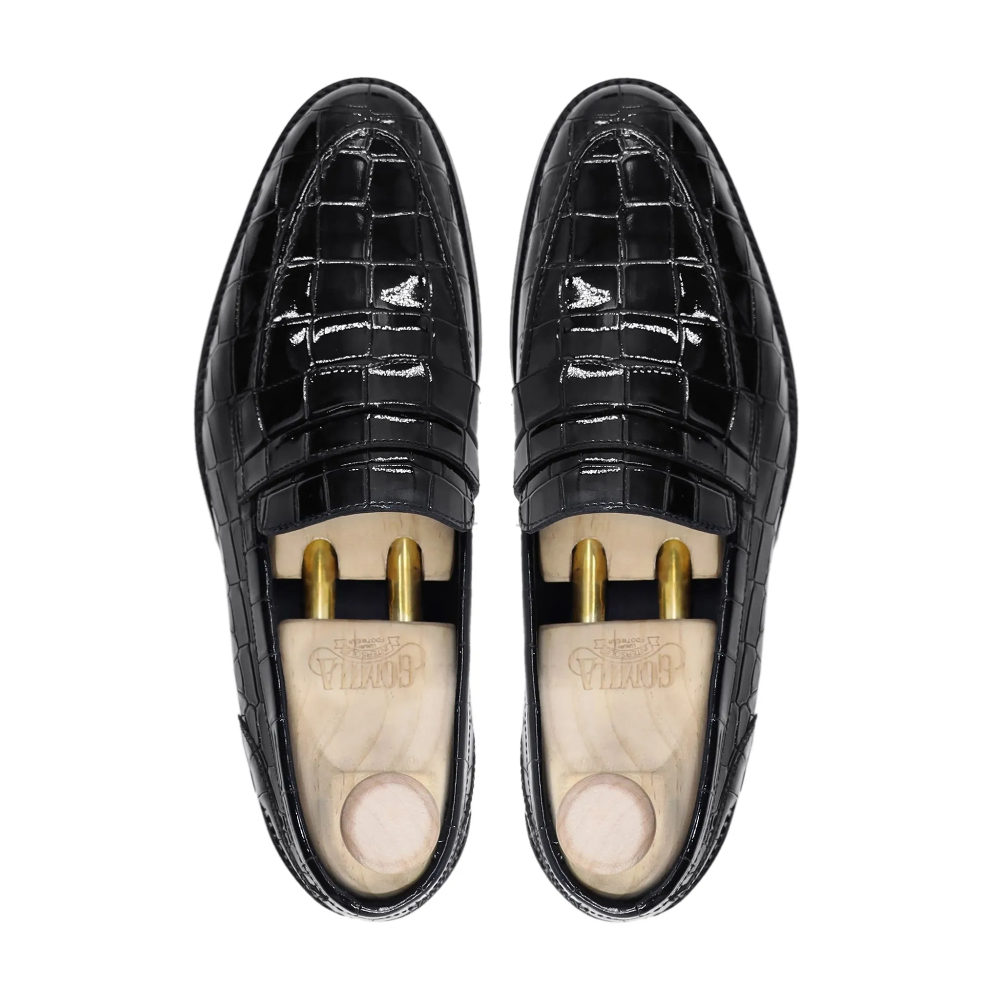 Doga - Men's Black Patent Leather Loafer