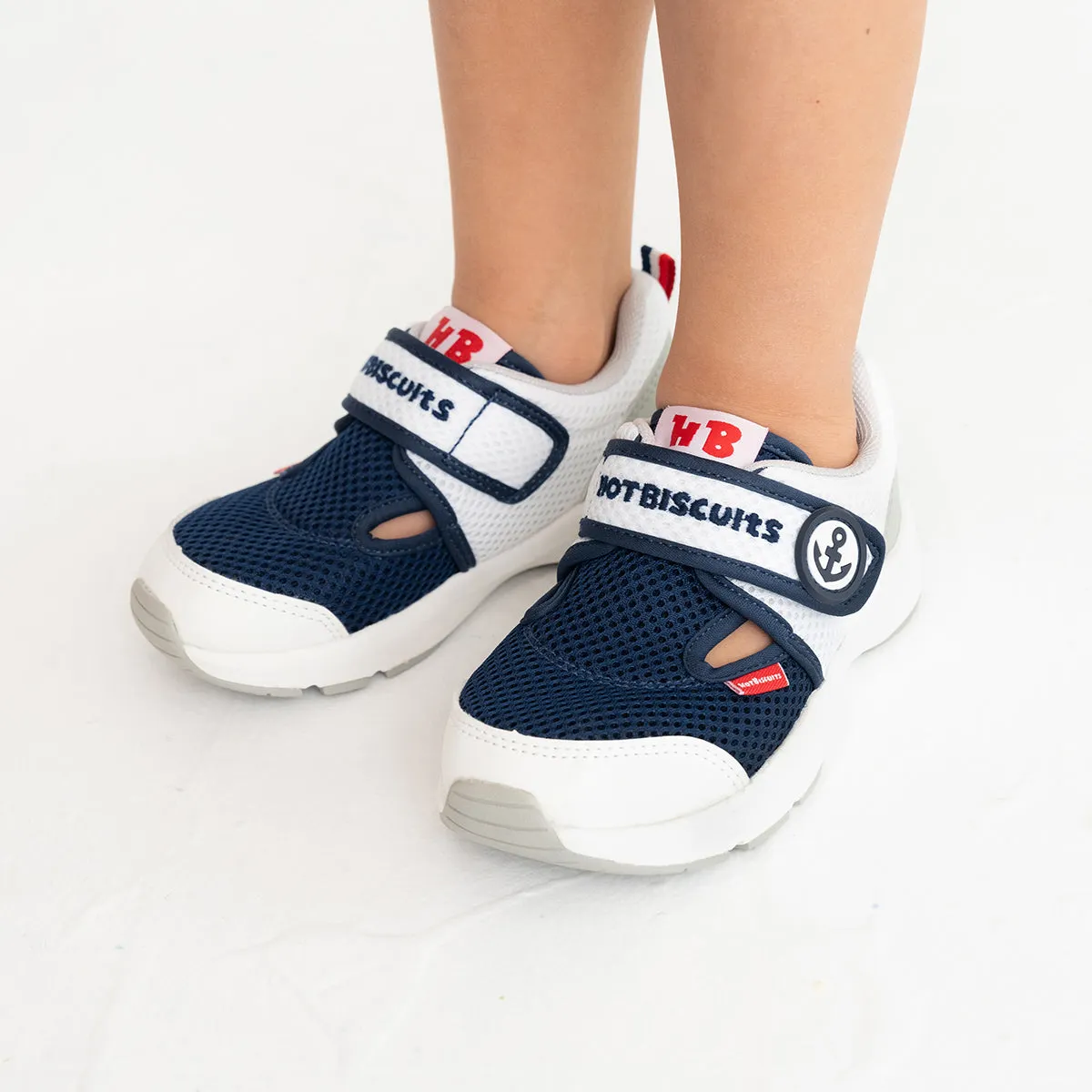 Double Russell Mesh Sneakers for Kids - Marine