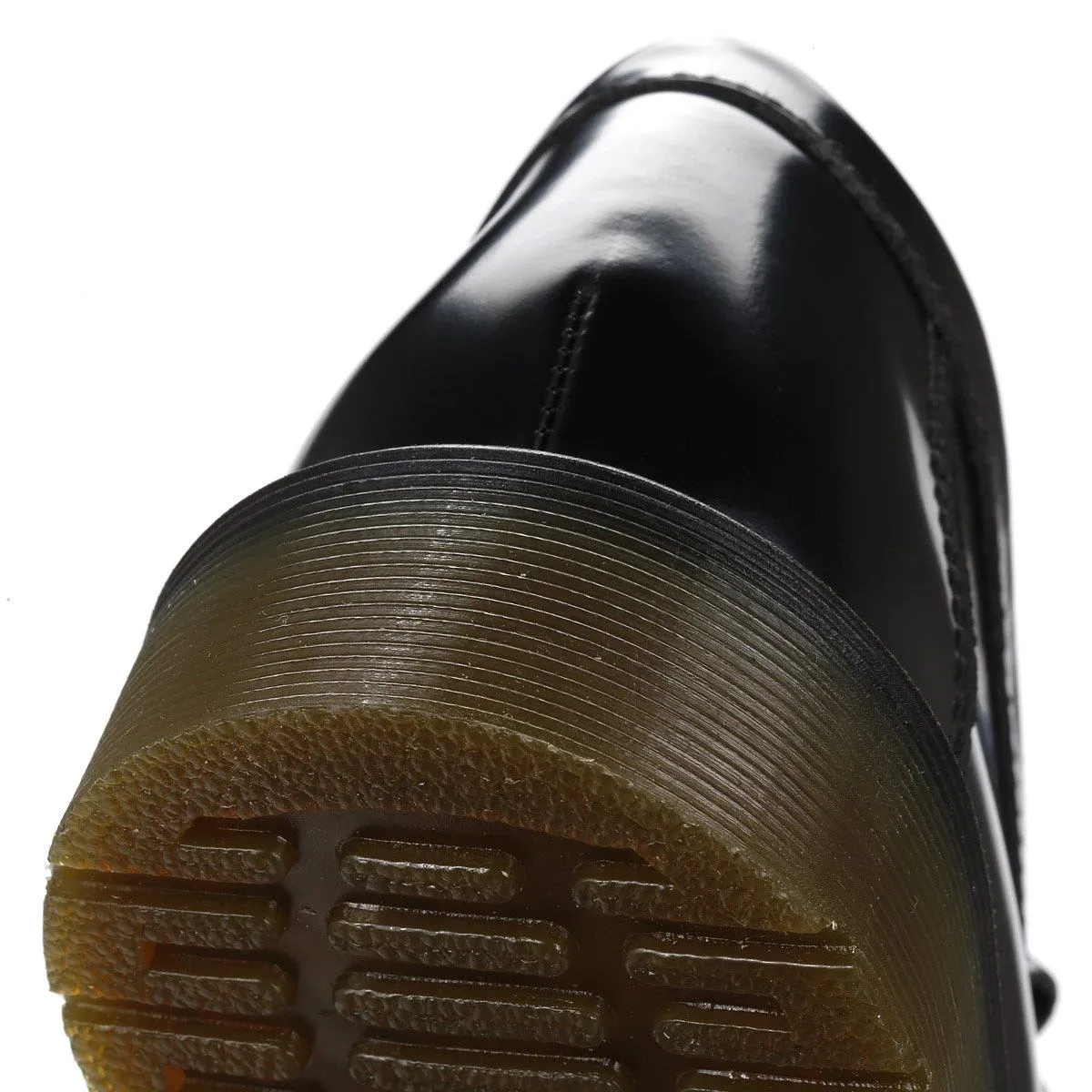 Dr. Martens Adrian Polished Smooth Leather Black Loafers