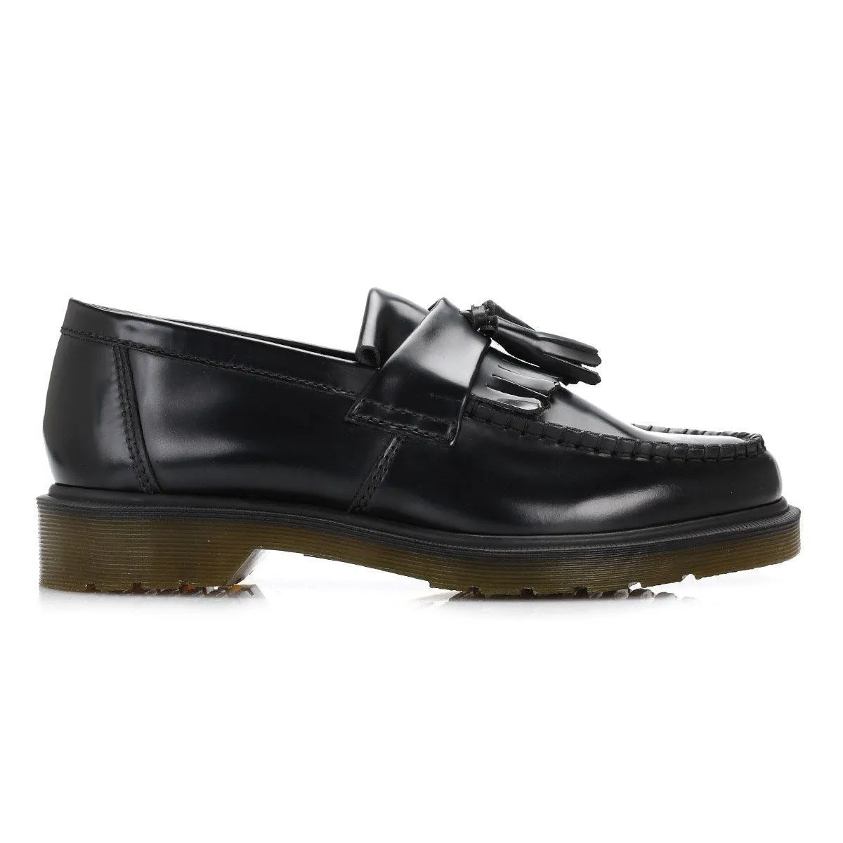 Dr. Martens Adrian Polished Smooth Leather Black Loafers