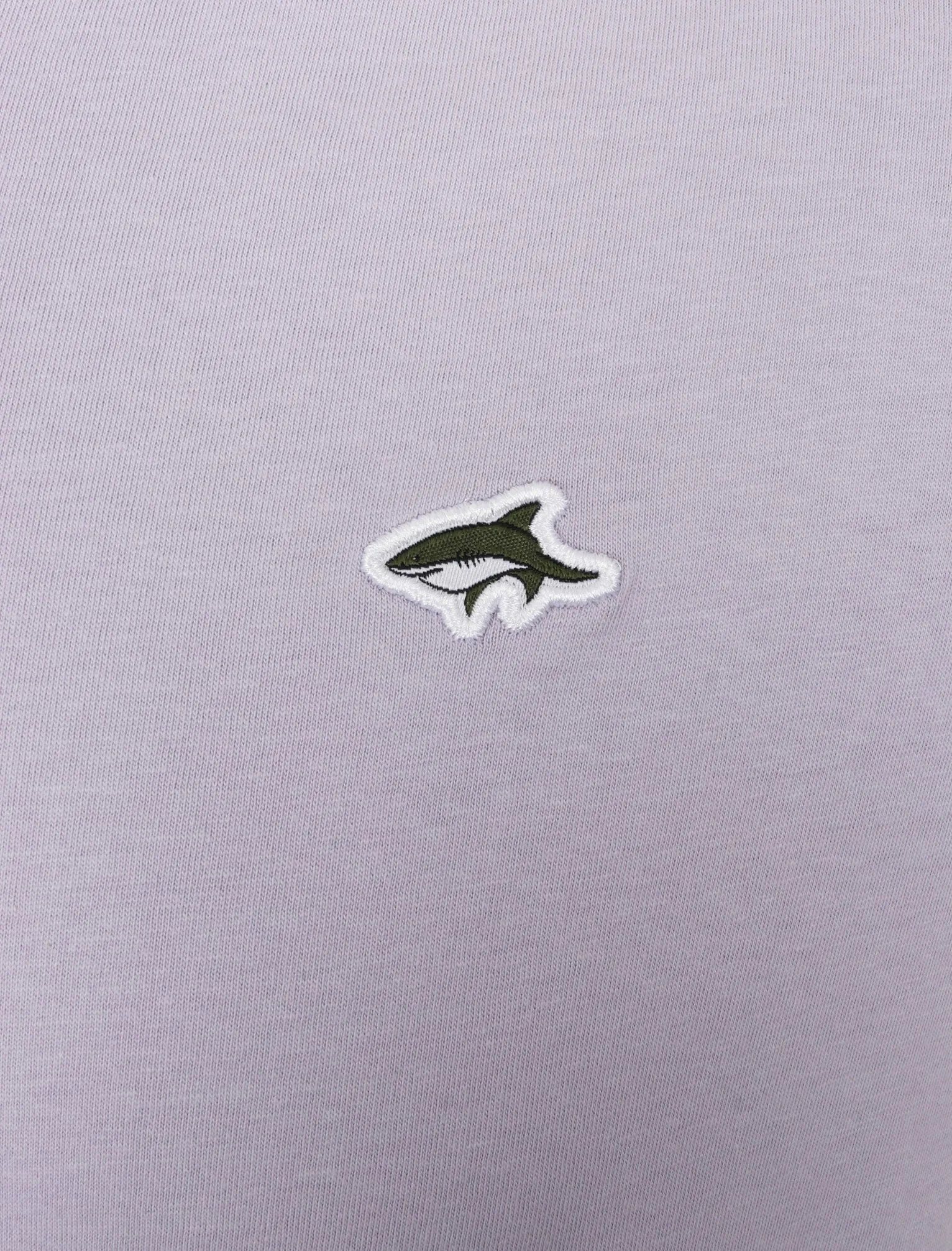 Earl Cotton Jersey Crew Neck Ringer T-Shirt In Languid Lavender - Le Shark