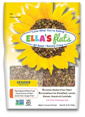 Ella's Flats® - Sesame All-Seed Savory Crisp