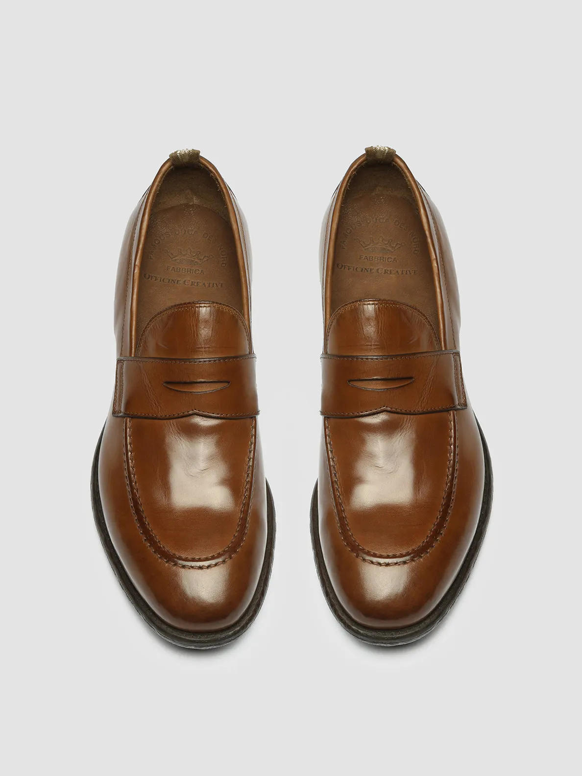 EMORY 024 - Brown Leather Loafers