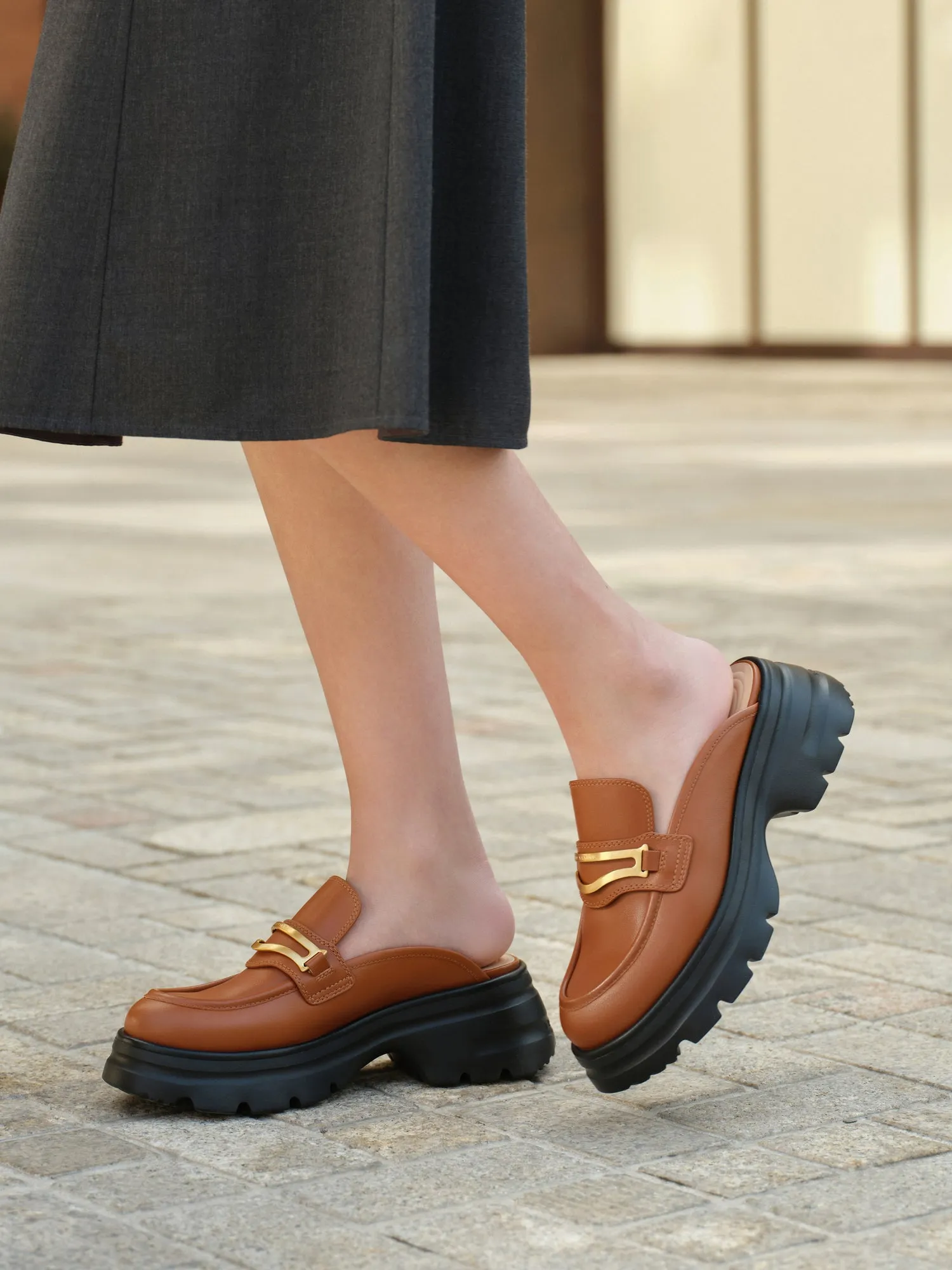 EP YAYING College Style Half-drag Loafers