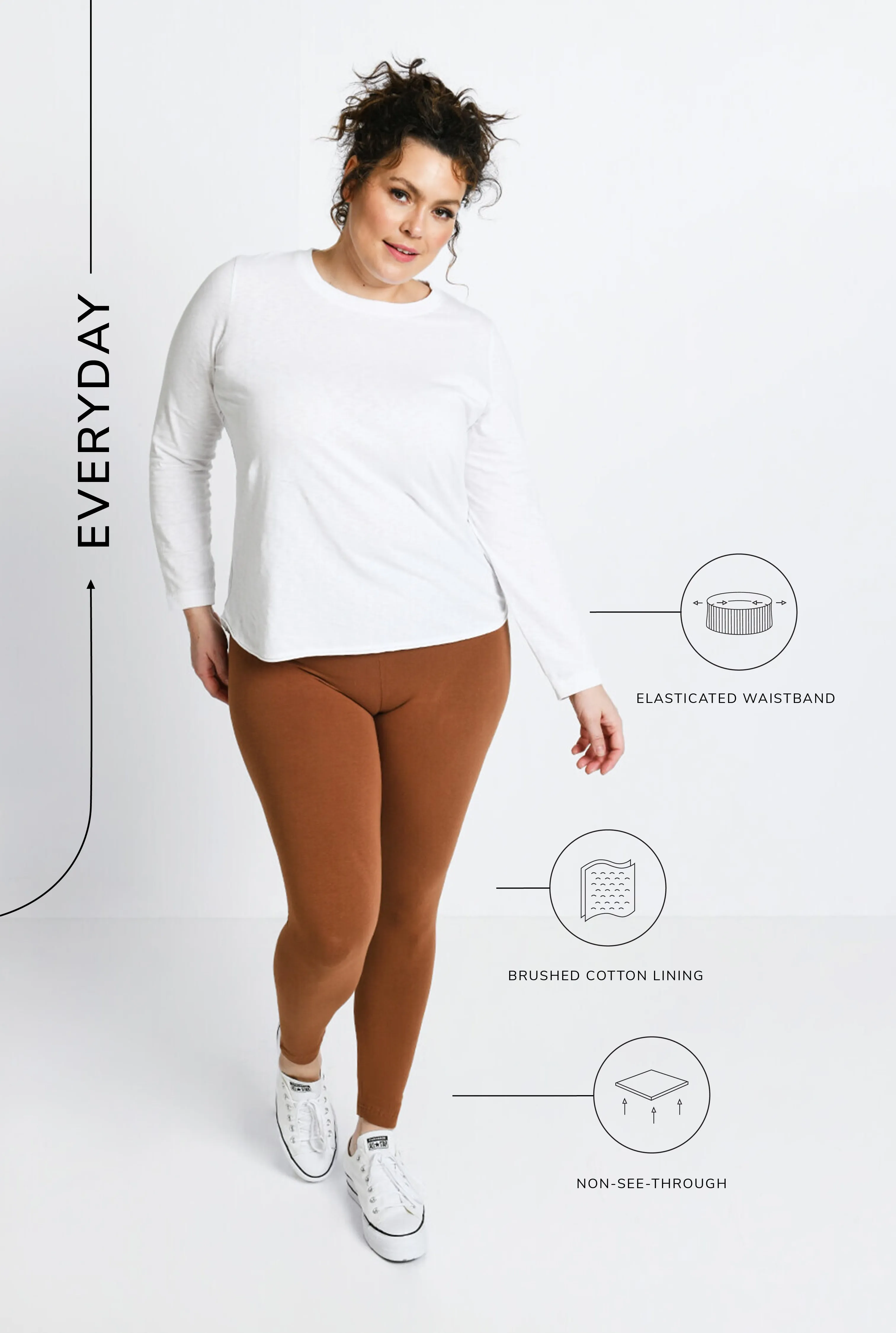 Everyday Leggings - Mocha Brown