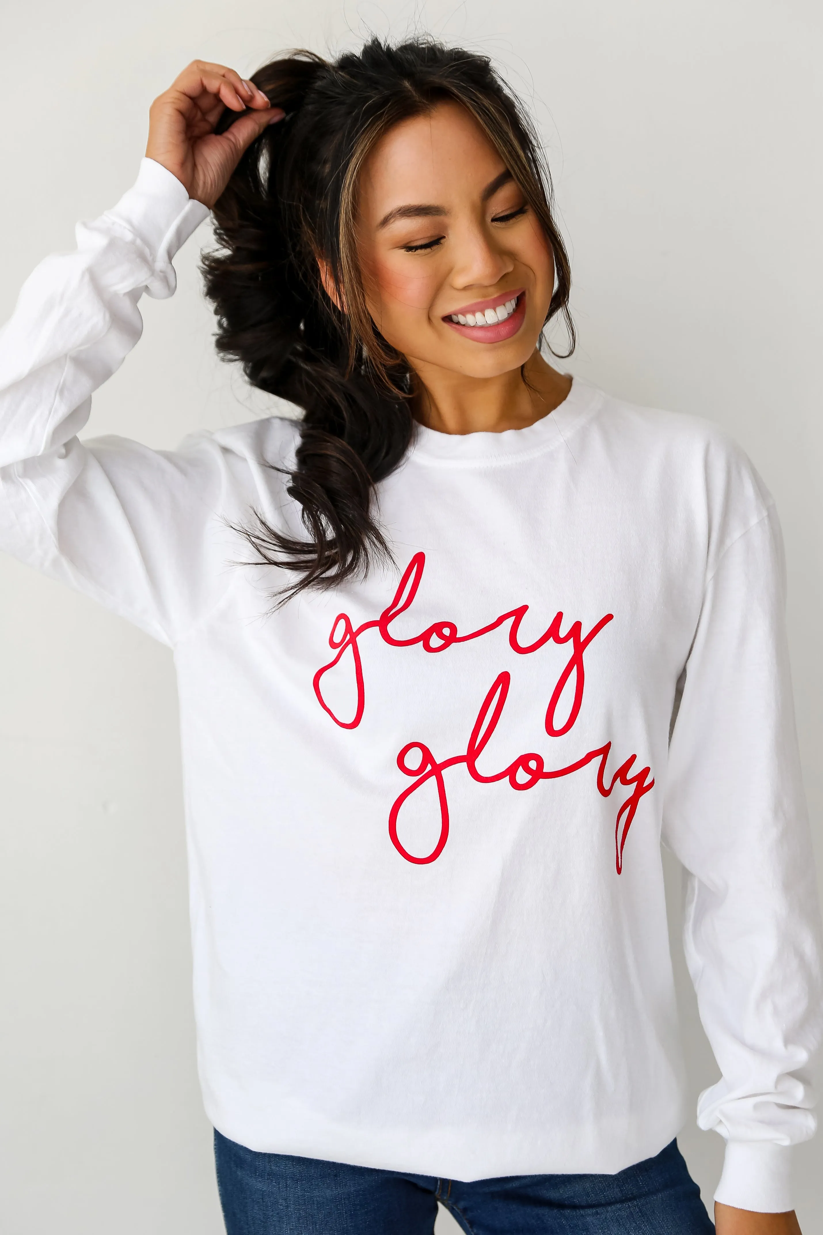 Glory Glory Script Long Sleeve Tee