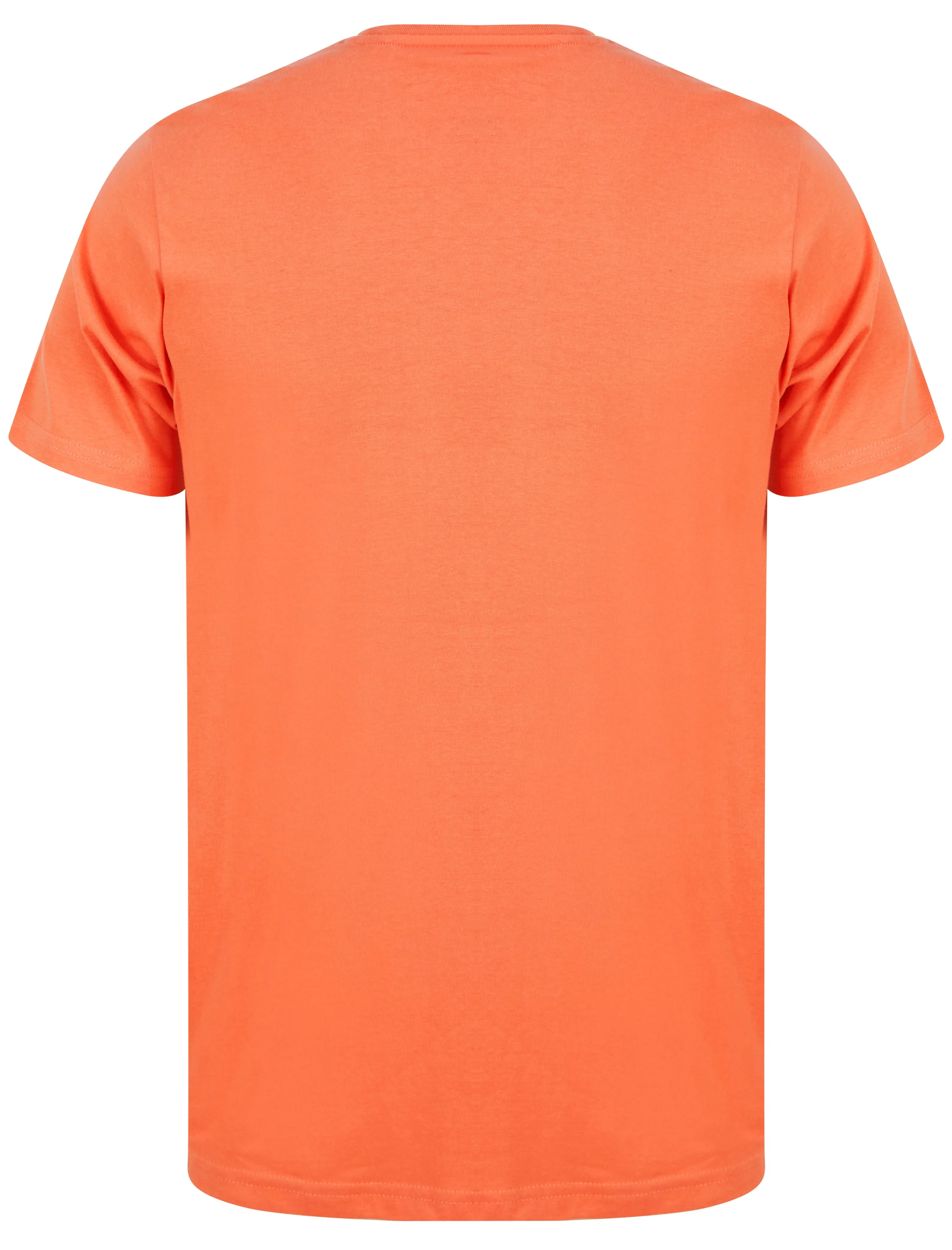 Honolulu Motif Cotton Jersey T-Shirt in Burnt Sienna Red - South Shore