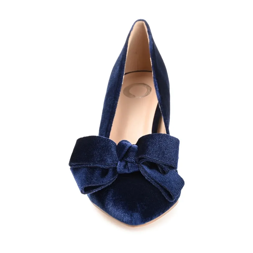 Journee Collection Women's Crystol Pump Navy