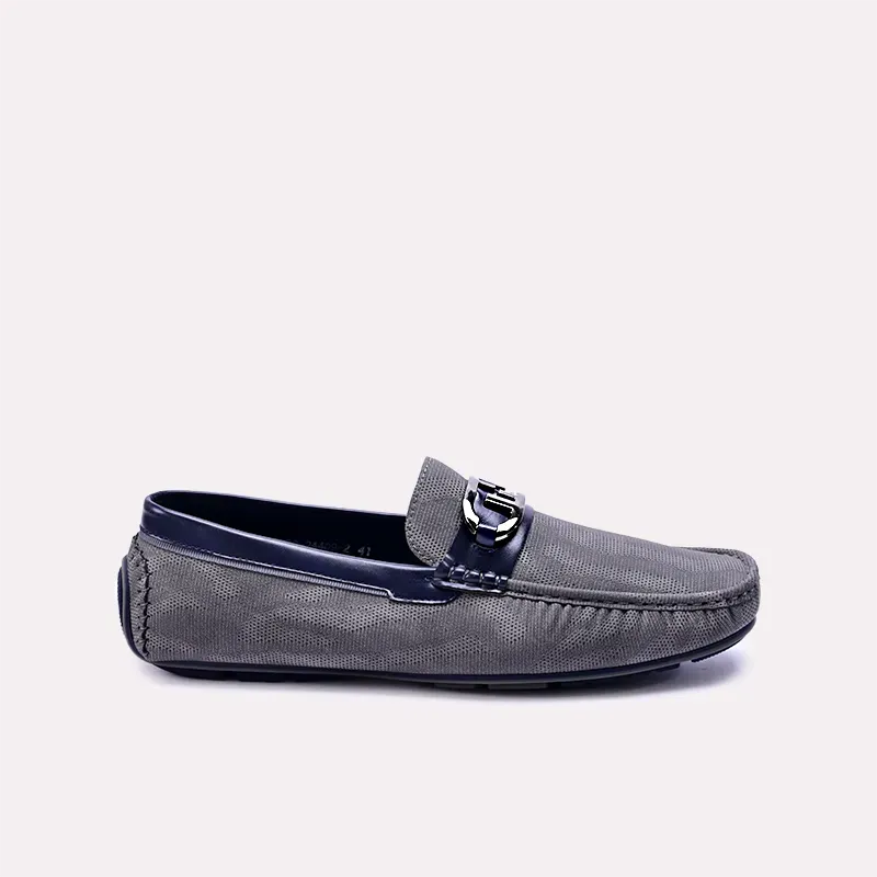 Kendrick Gray Perforated Loafers 0130862