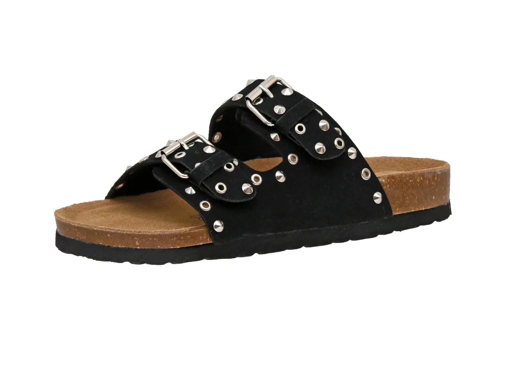 Landon Studded Cork Footbed Sandal