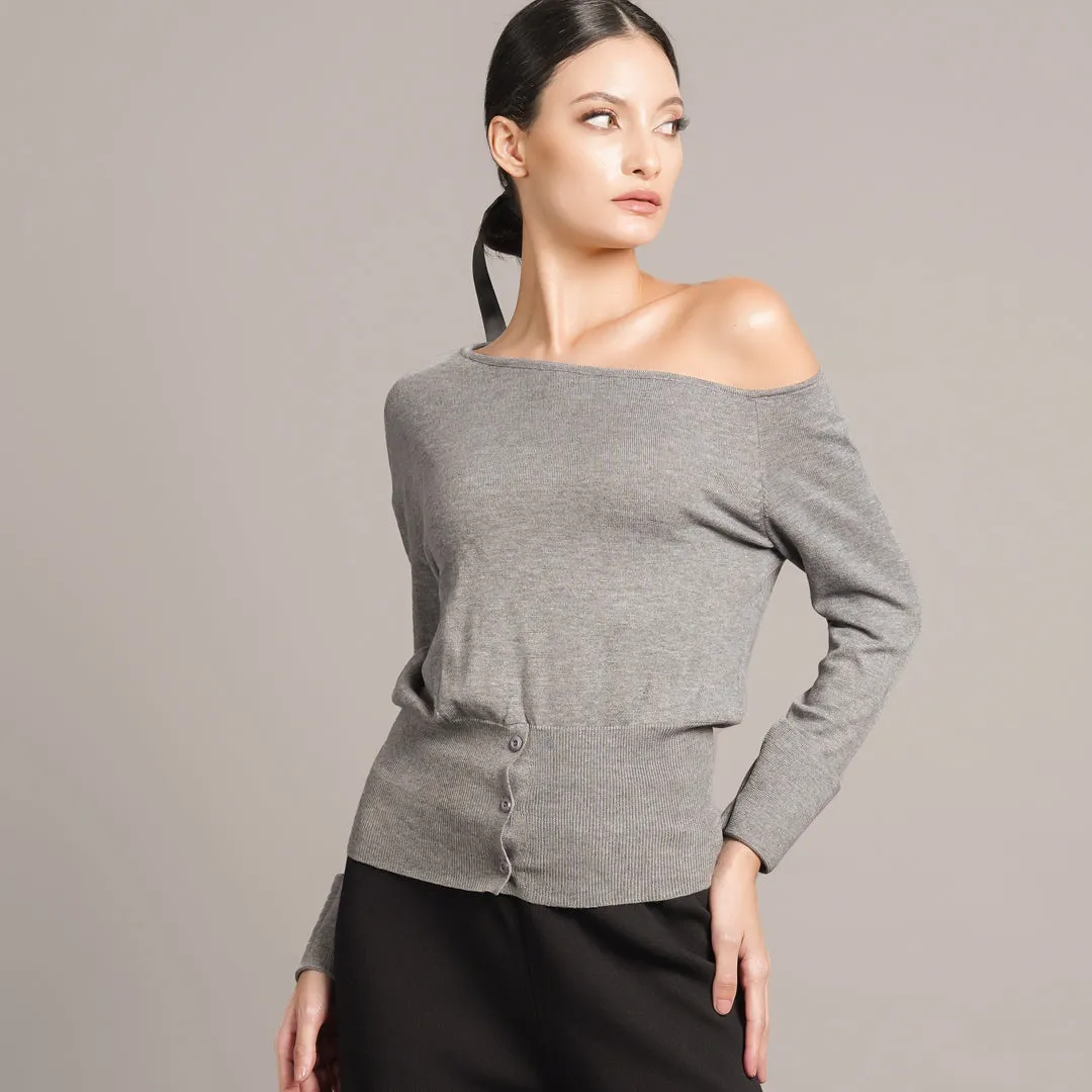 Lena Knitted Off-Shoulder Top