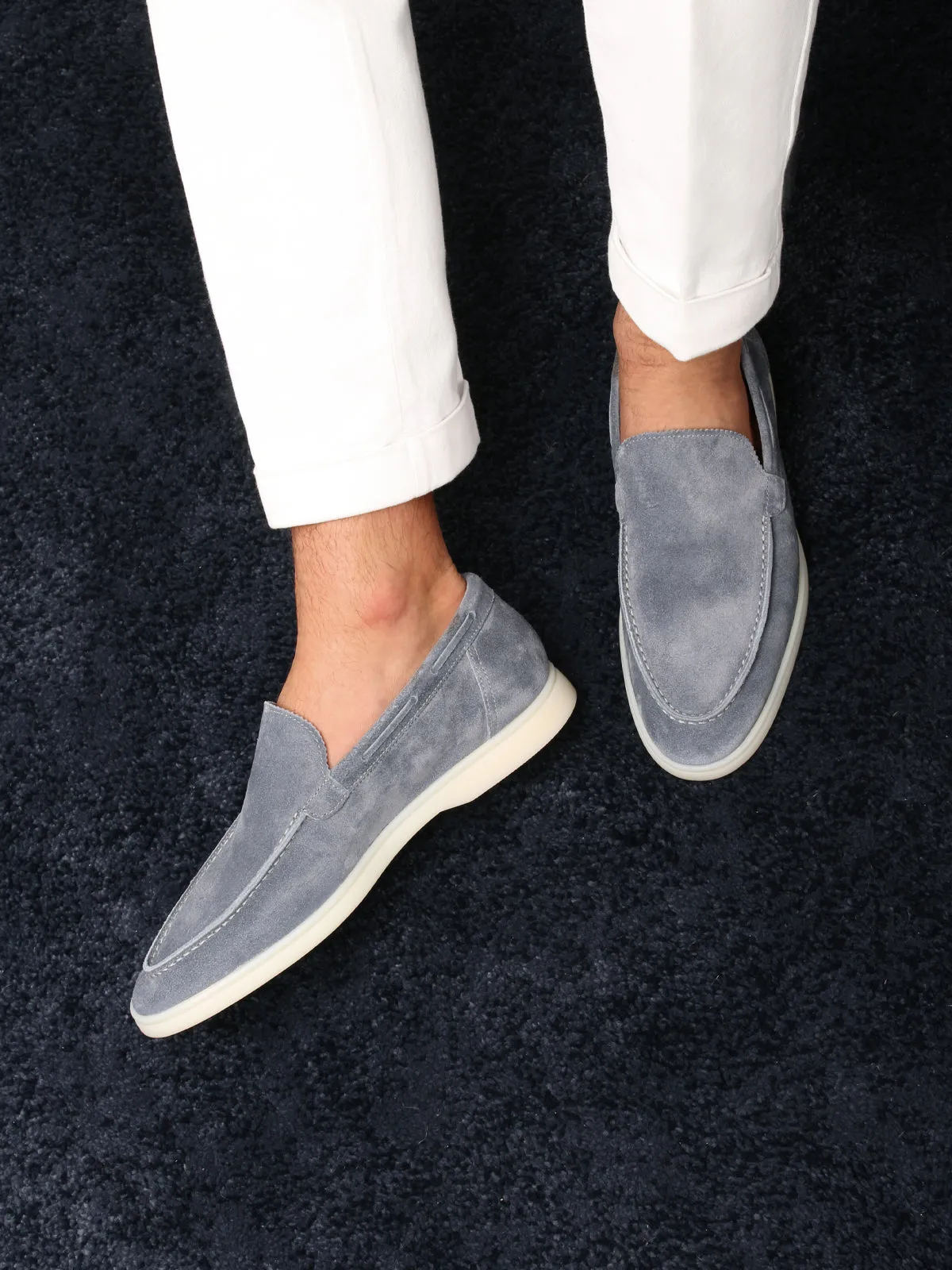 Light Blue Yacht Loafers